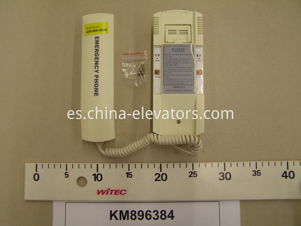 Intercomunicador auricular para ascensores KONE KM896384 Handset Intercom for KONE Elevators KM896384